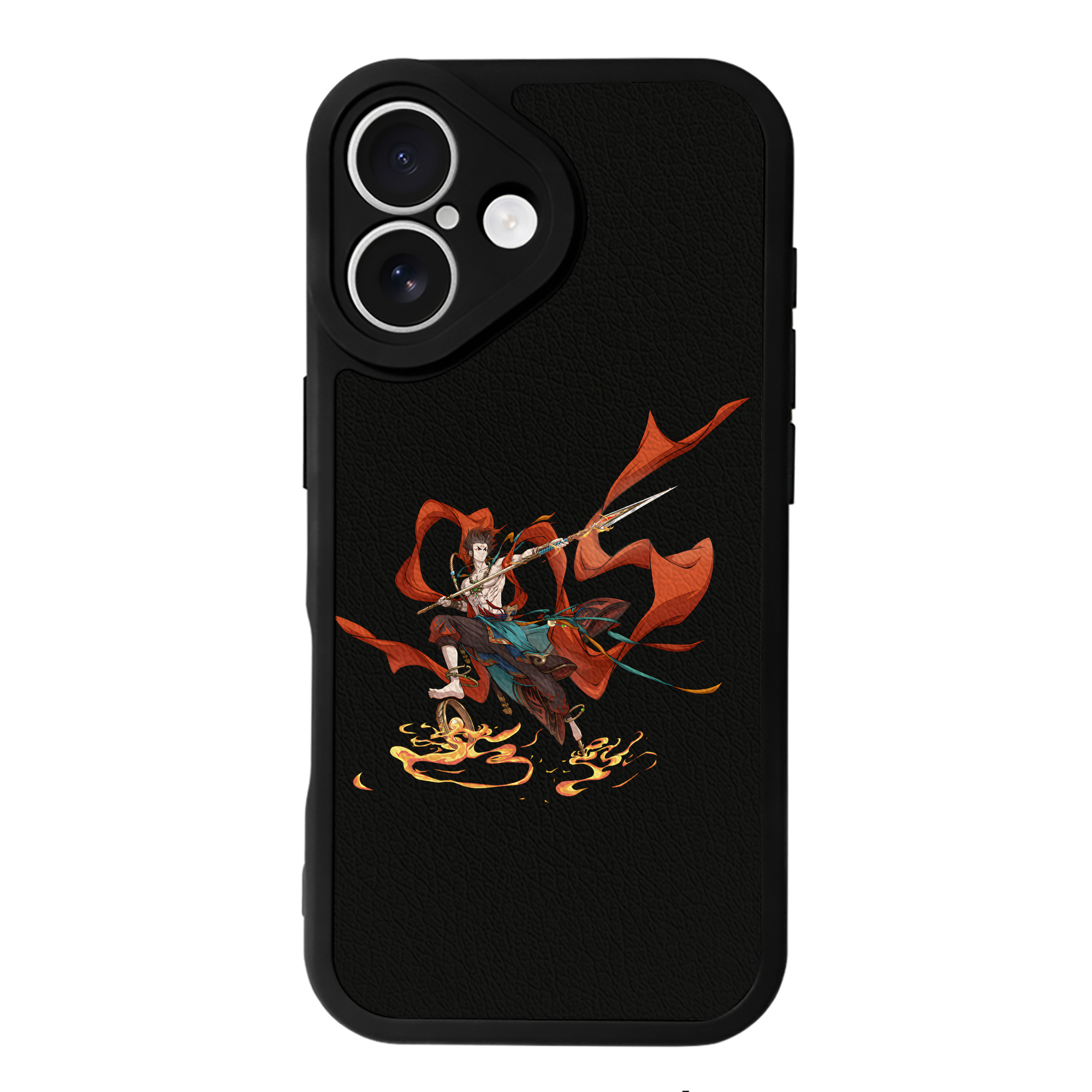 （画像用） Ne Zha 2 ナタ 魔童の大暴れ 【iPhone 16シリーズ対応】シリコンスマホケース（レザー調） 材質：シリコン